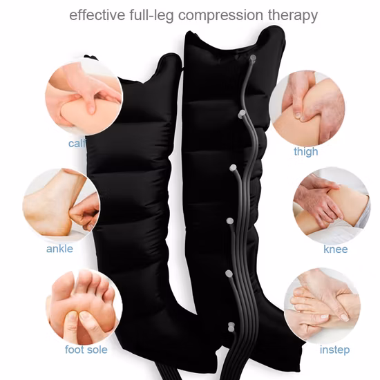 6 Chamber Air Pressure Compression Leg Massager Physical Therapy for Sports Rapid Recovery