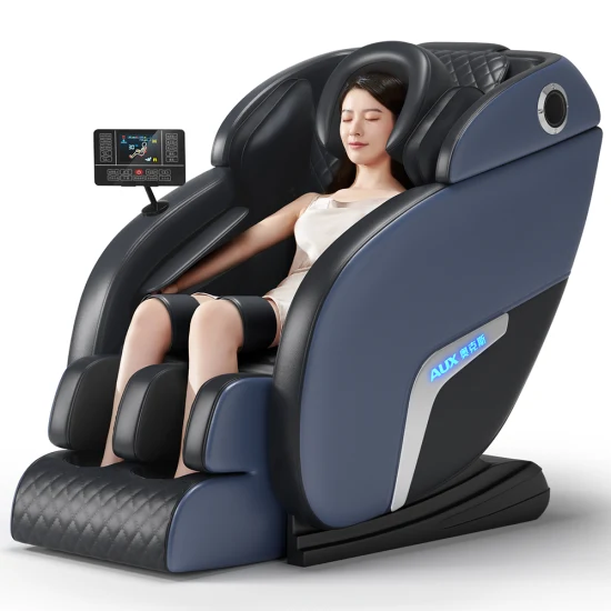 Sauron X1 2022 New Shiatsu Massage Chair Recliner with Zero Gravity Foot Roller Black